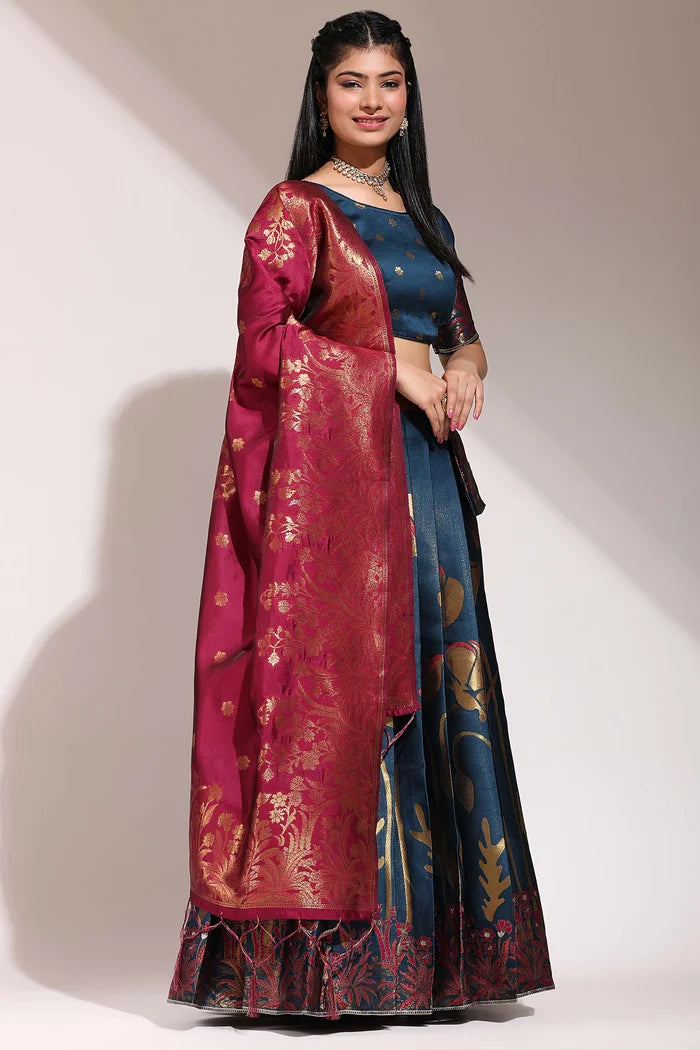 South Indian Festival Traditional Half Saree (EcoPattu)