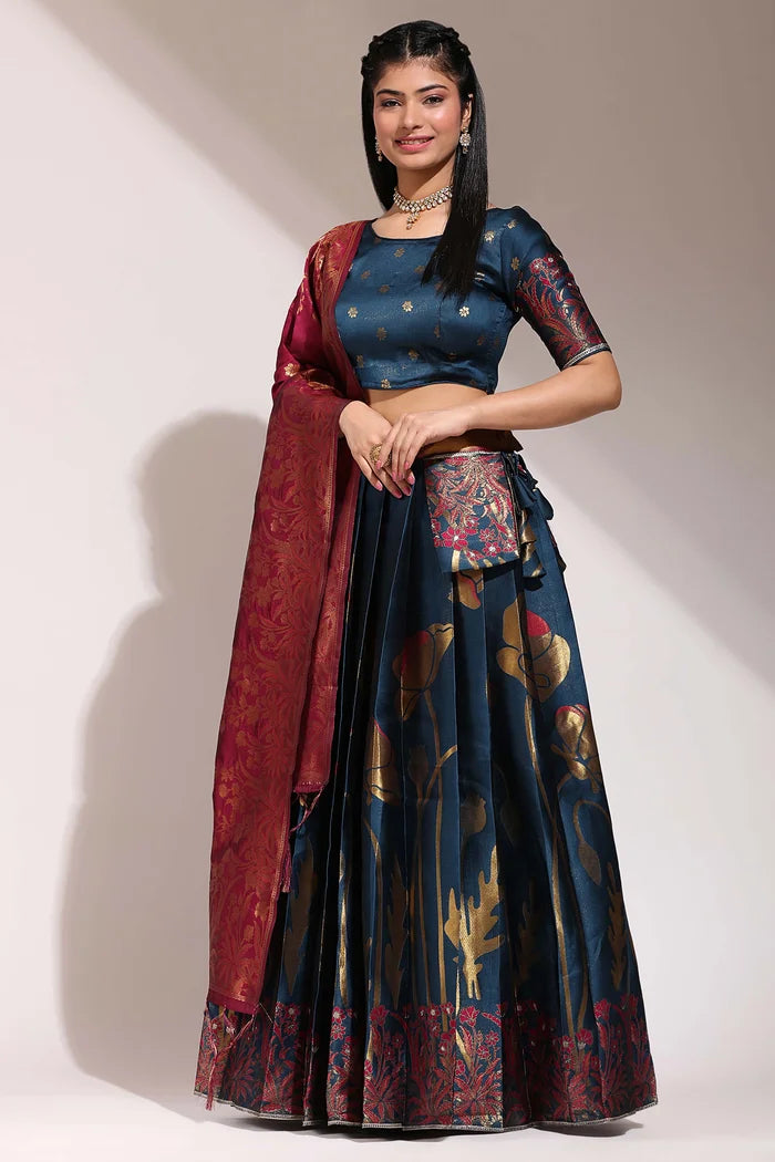 South Indian Festival Traditional Half Saree (EcoPattu)