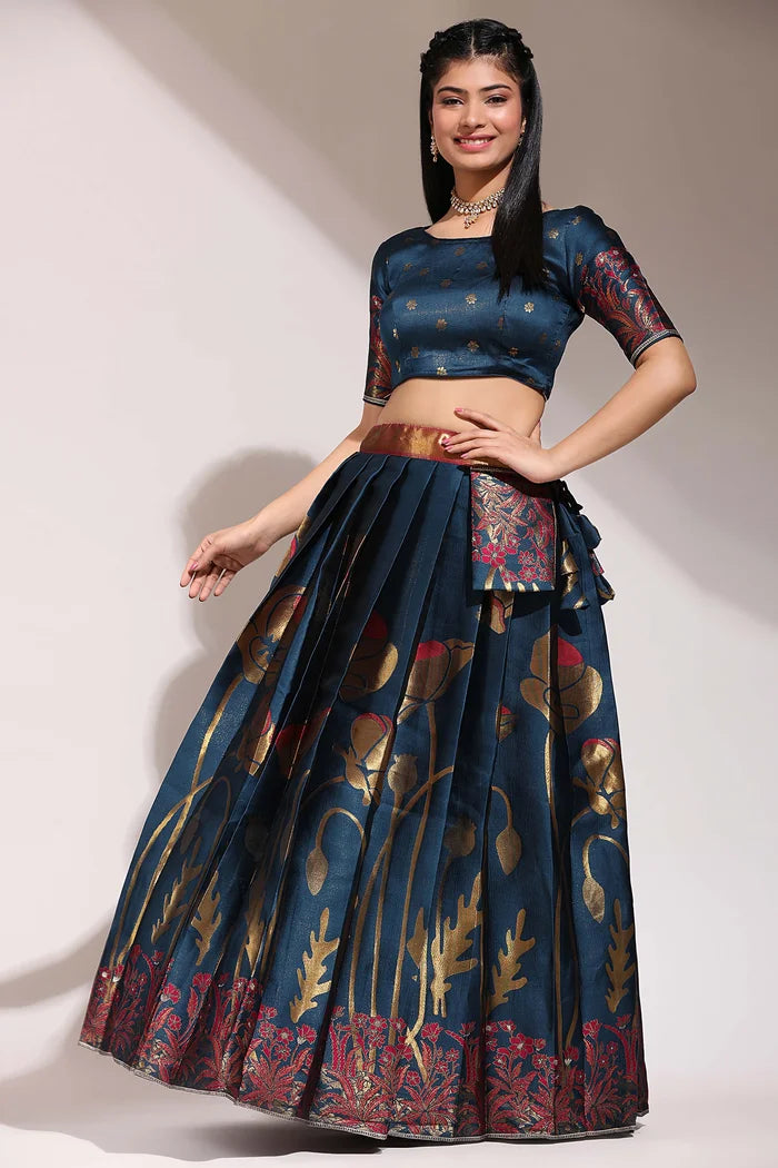 South Indian Festival Traditional Half Saree (EcoPattu)