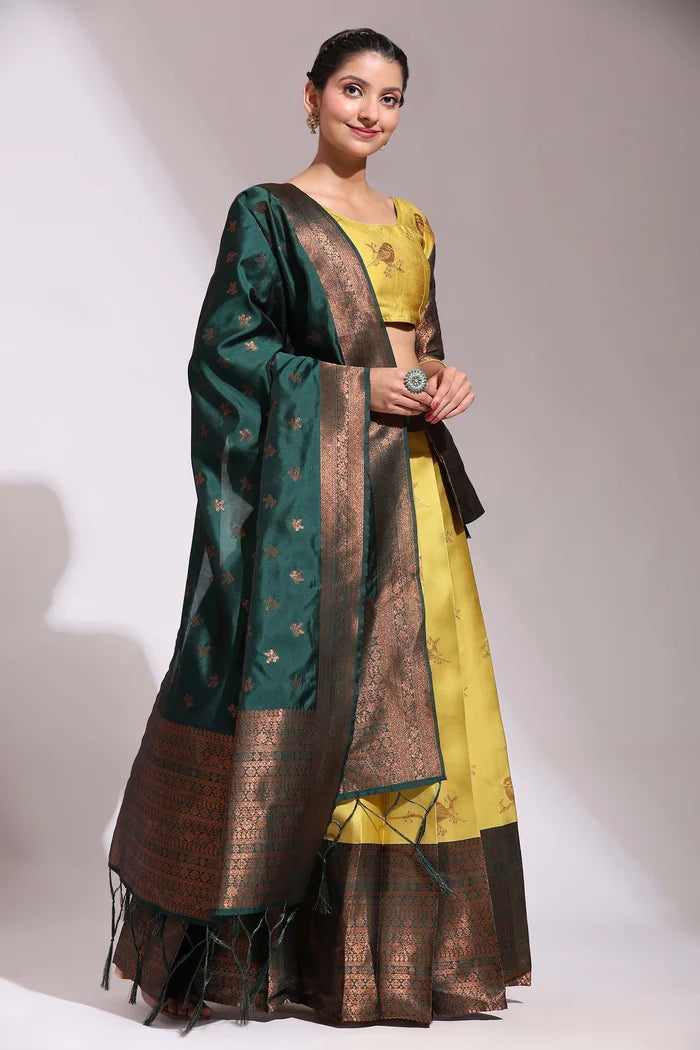 South Indian Festival Traditional Half Saree (LichiSparrow)