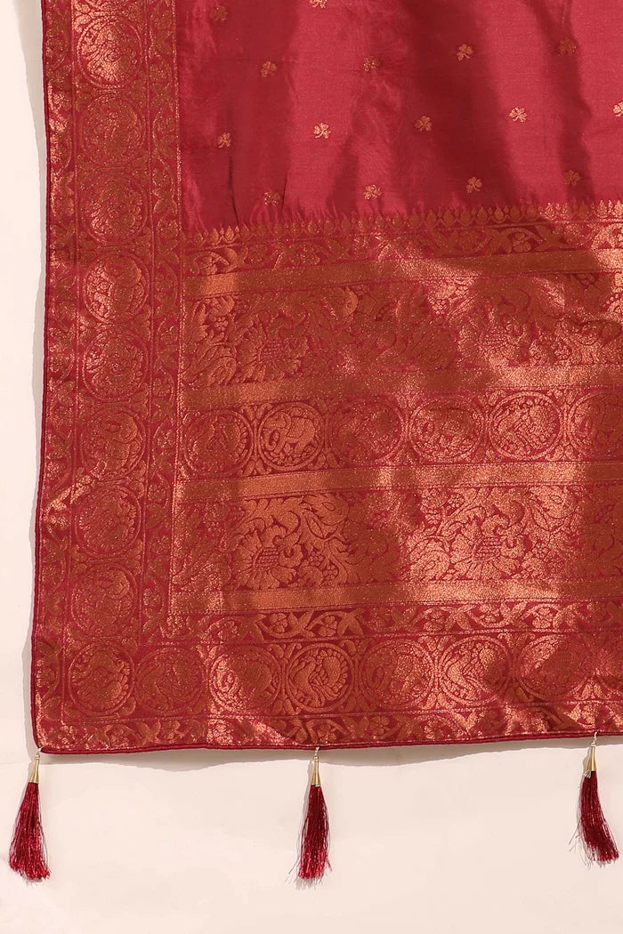 South Indian Festival Traditional Half Saree (CloverPattu)