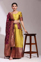 South Indian Festival Traditional Half Saree (Aaradhya)