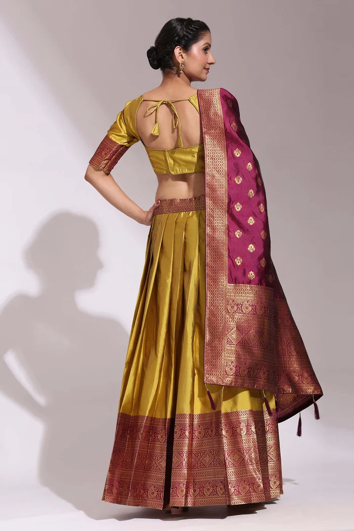 South Indian Festival Traditional Half Saree (Aaradhya)