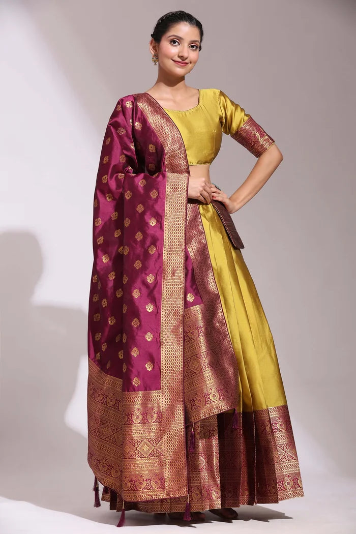 South Indian Festival Traditional Half Saree (Aaradhya)