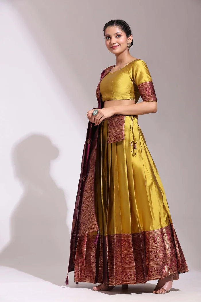 South Indian Festival Traditional Half Saree (Aaradhya)