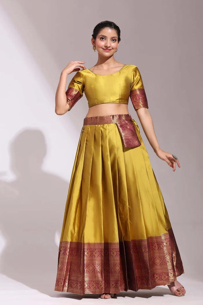 South Indian Festival Traditional Half Saree (Aaradhya)