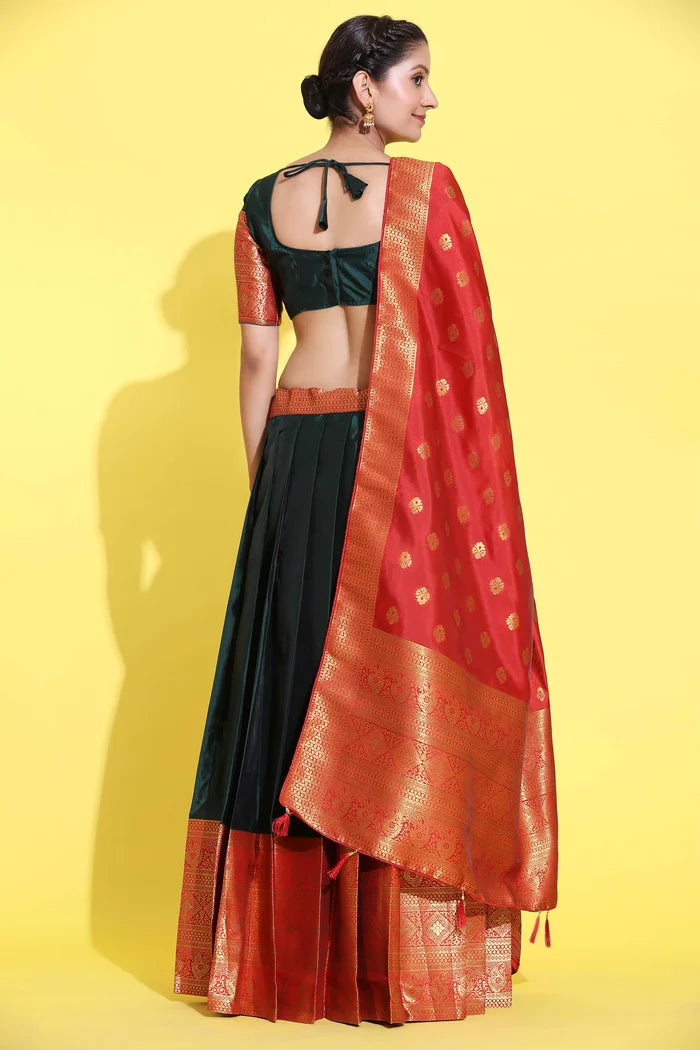South Indian Festival Traditional Half Saree (Aaradhya)