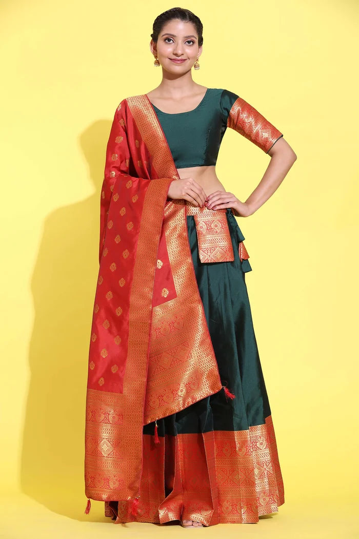 South Indian Festival Traditional Half Saree (Aaradhya)