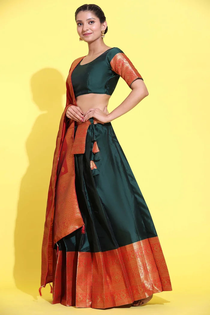 South Indian Festival Traditional Half Saree (Aaradhya)