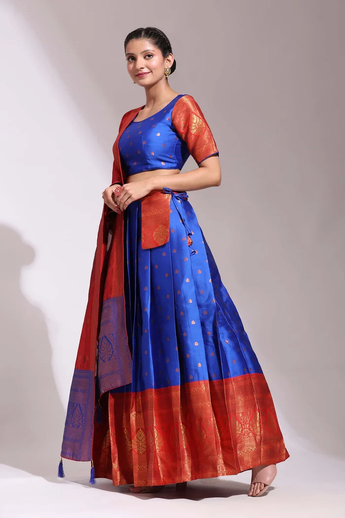South Indian Festival Traditional Half Saree (Madhuri)