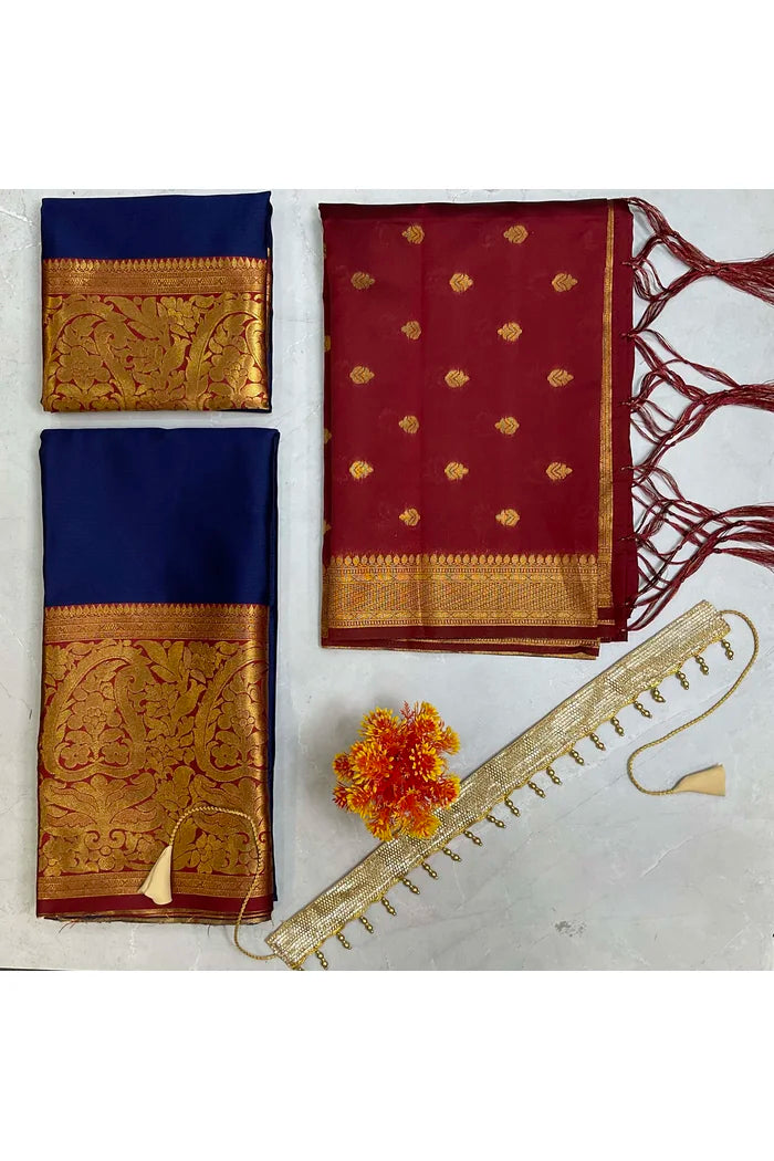 South Indian Festival Traditional Half Saree (Aarvi)