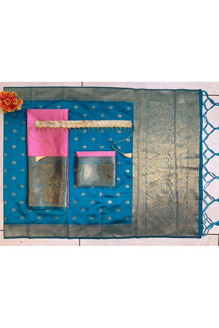 దక్షిణ భారత పండుగ సాంప్రదాయ హాఫ్ చీర (ఆర్వి)