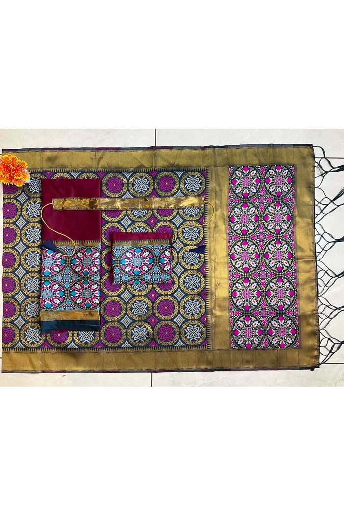 South Indian Festival Traditional Half Saree (GolGolPAttu)