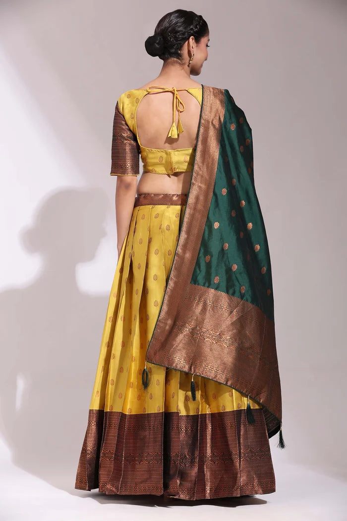 South Indian Festival Traditional Half Saree (Kantara)