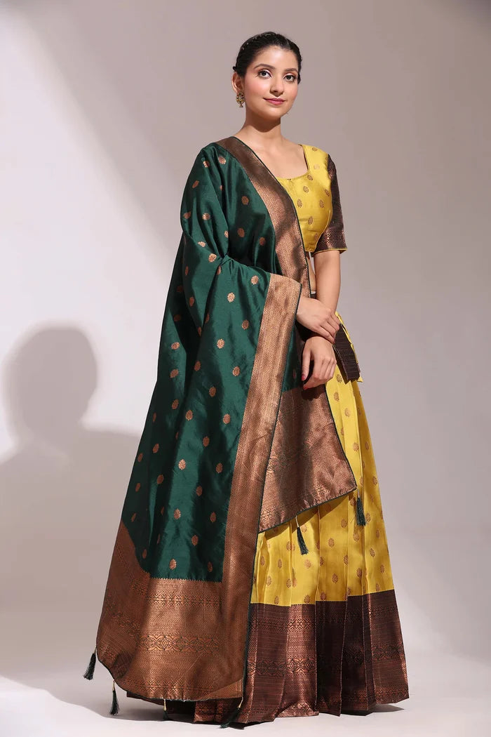 South Indian Festival Traditional Half Saree (Kantara)