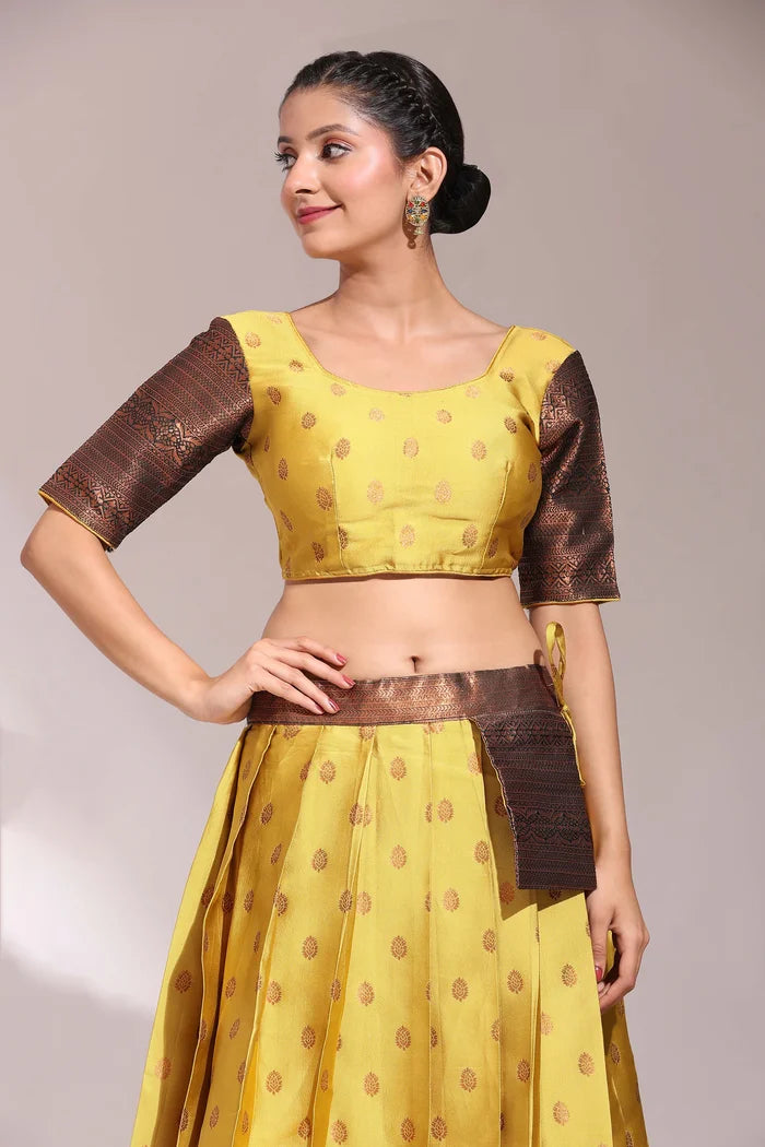 South Indian Festival Traditional Half Saree (Kantara)