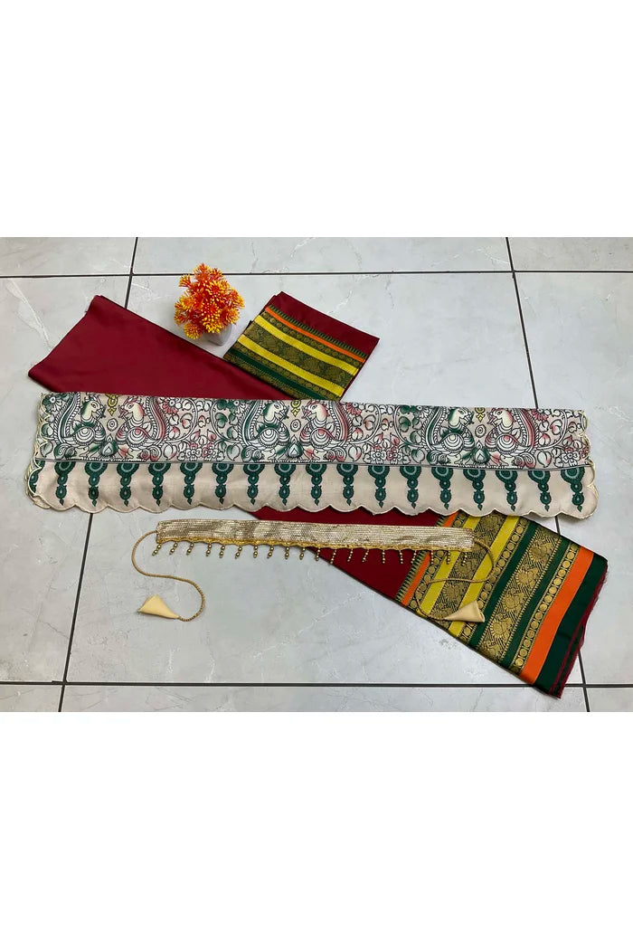South Indian Festival Traditional Half Saree (Jugnoo)