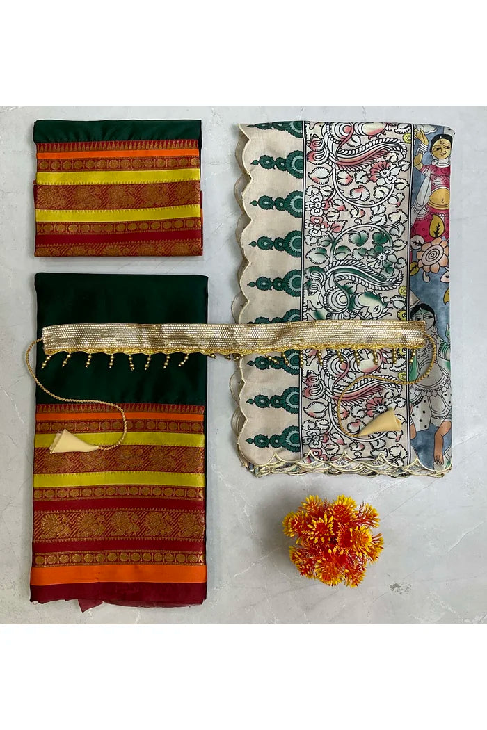 South Indian Festival Traditional Half Saree (Jugnoo)