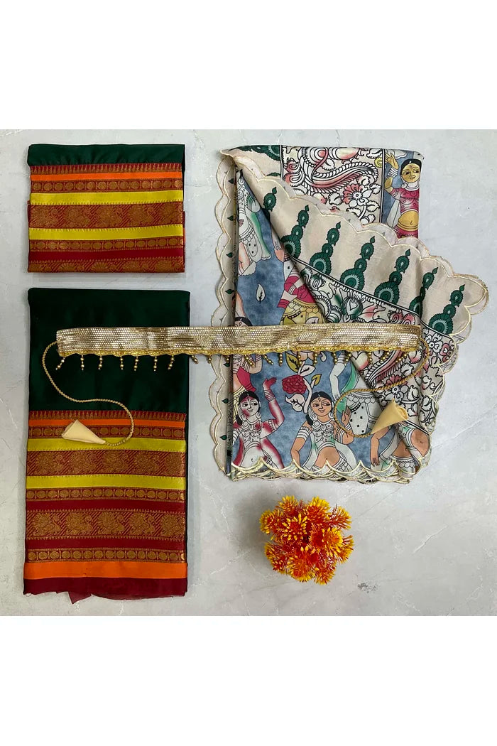 South Indian Festival Traditional Half Saree (Jugnoo)