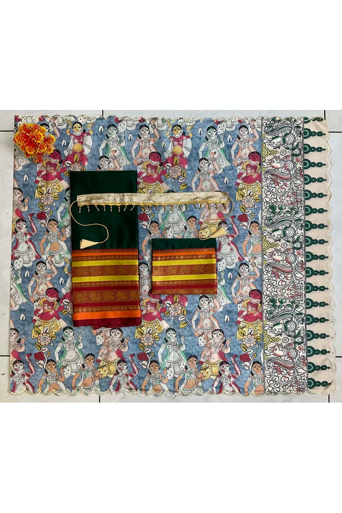 South Indian Festival Traditional Half Saree (Jugnoo)