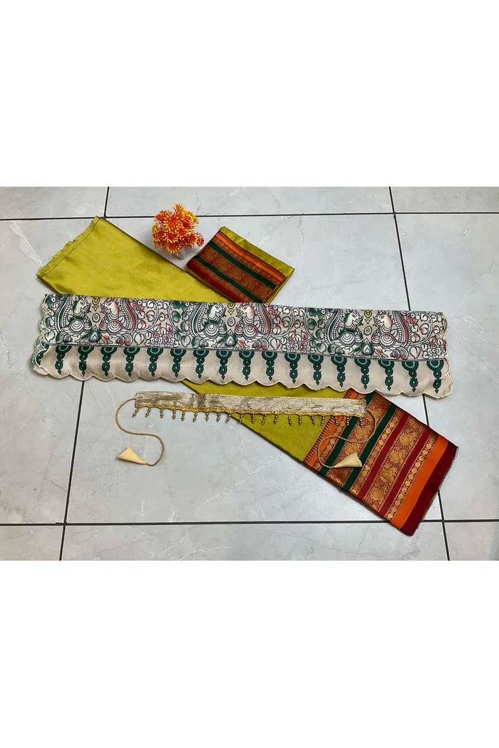 South Indian Festival Traditional Half Saree (Jugnoo)