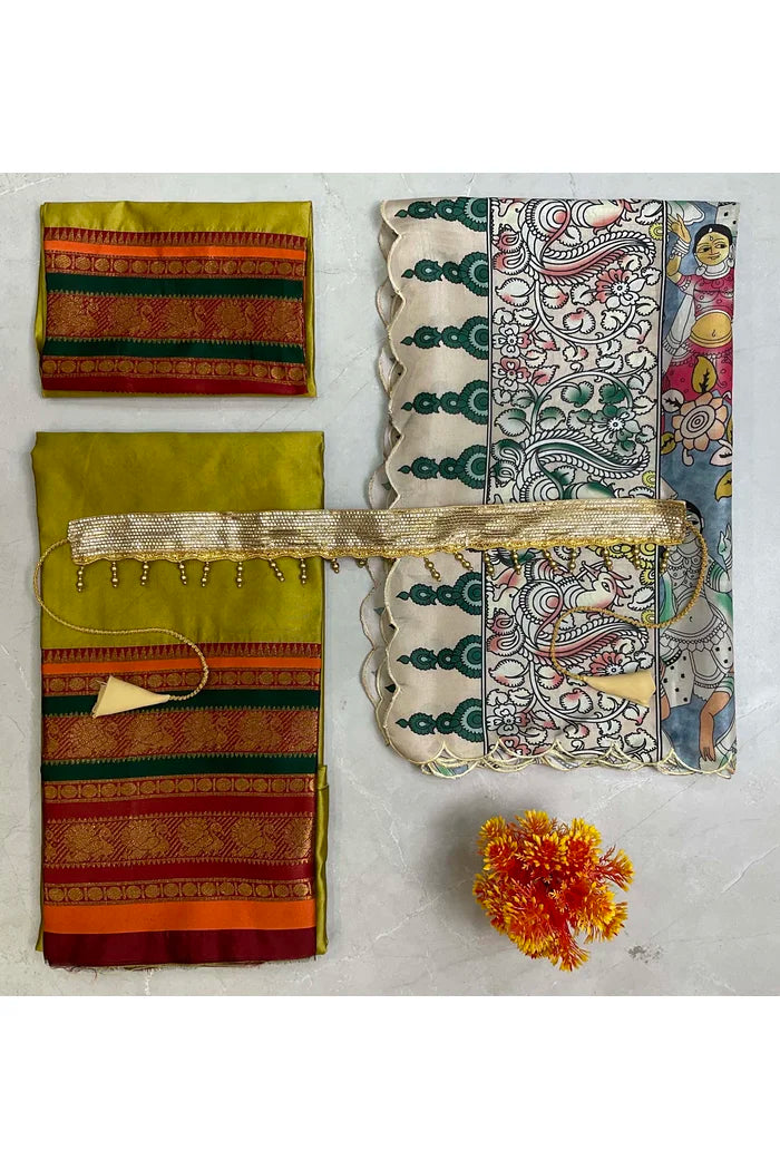 South Indian Festival Traditional Half Saree (Jugnoo)