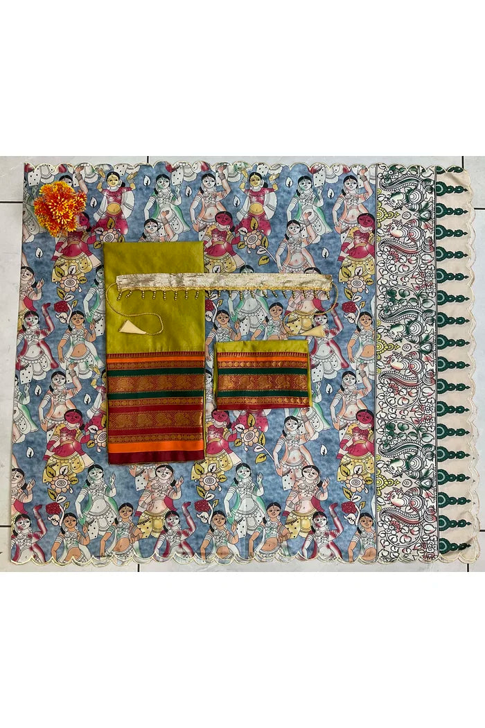 South Indian Festival Traditional Half Saree (Jugnoo)