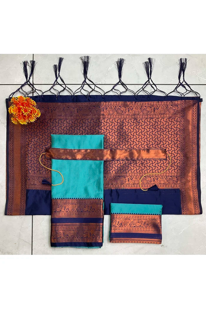 South Indian Festival Traditional Half Saree (YenuguPAttu)