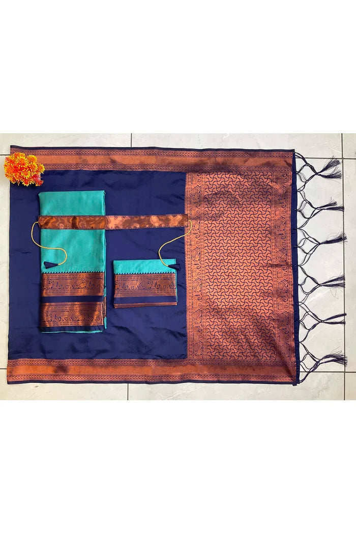 South Indian Festival Traditional Half Saree (YenuguPAttu)
