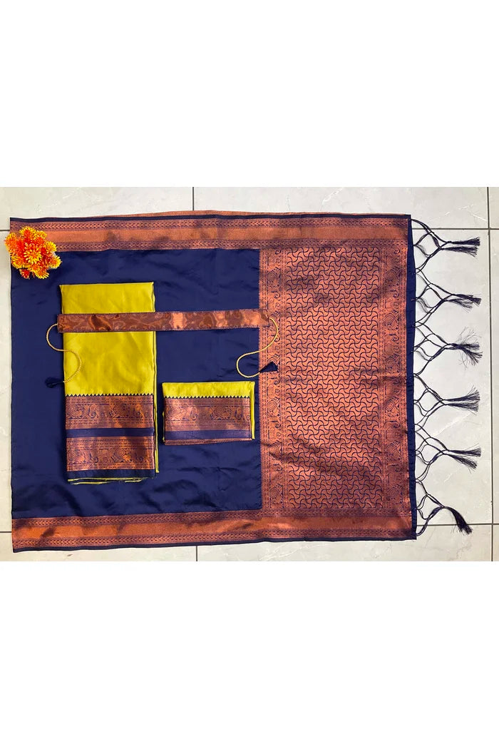 South Indian Festival Traditional Half Saree (YenuguPAttu)