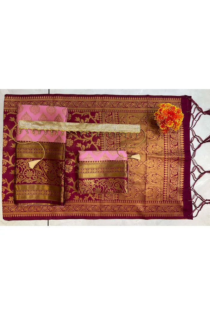 New Kids Traditional South Indian Half Saree (AkkuPAttuKids)