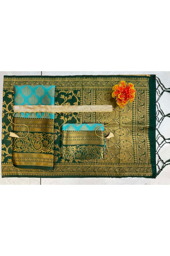 కొత్త కిడ్స్ సాంప్రదాయ దక్షిణ భారత హాఫ్ చీర (అక్కుపట్టు కిడ్స్)