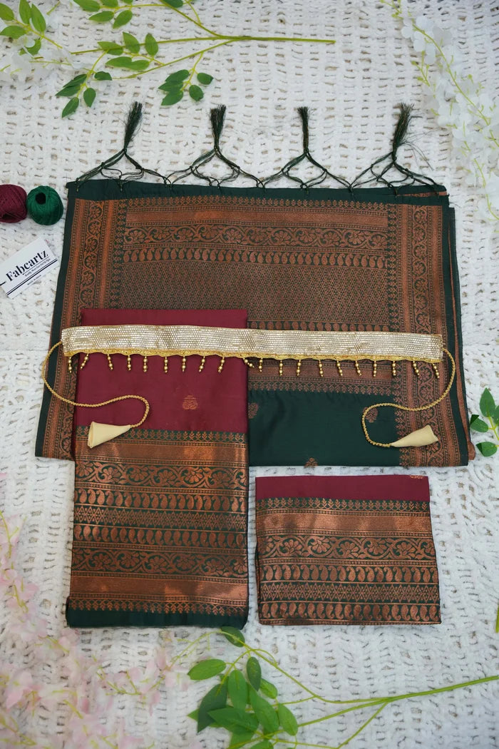 New Kids Traditional South Indian Half Saree (LavanyaKids)