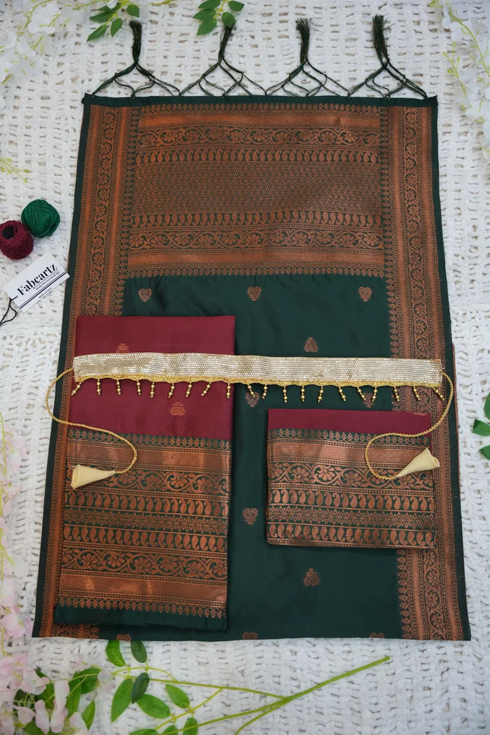 New Kids Traditional South Indian Half Saree (LavanyaKids)
