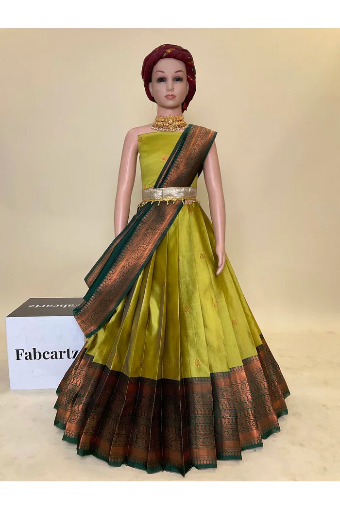New Kids Traditional South Indian Half Saree (LavanyaKids)