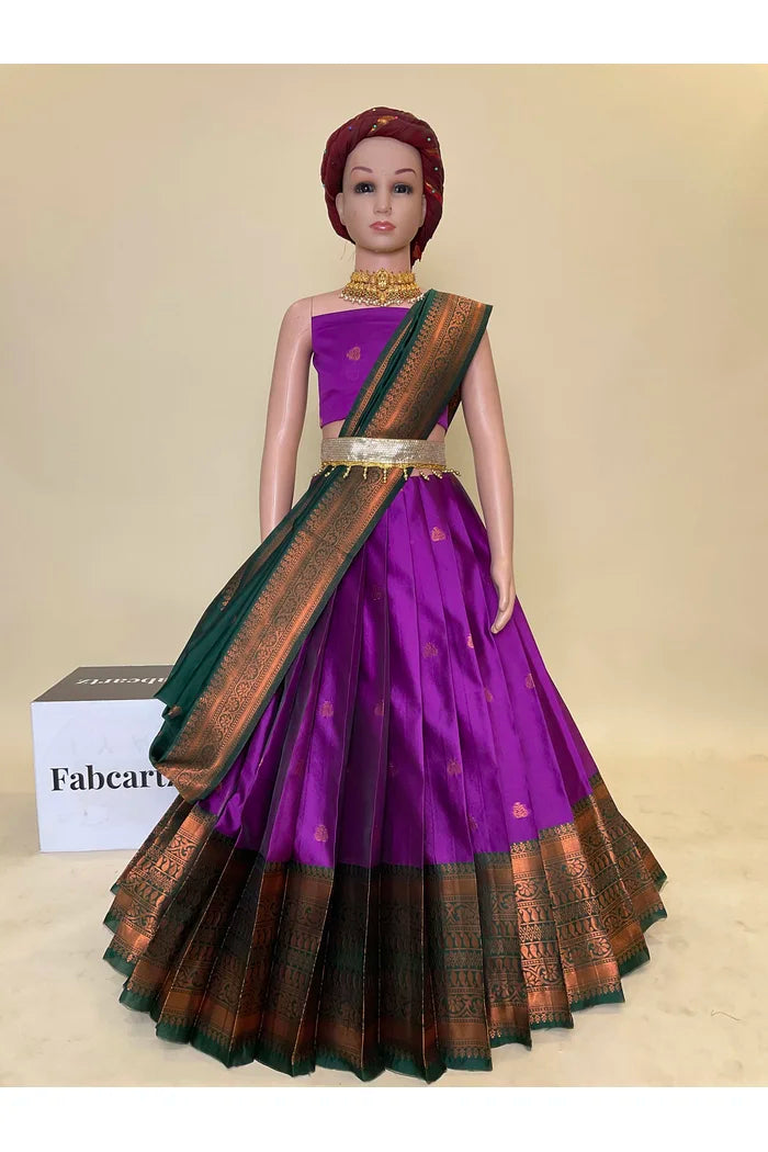 New Kids Traditional South Indian Half Saree (LavanyaKids)
