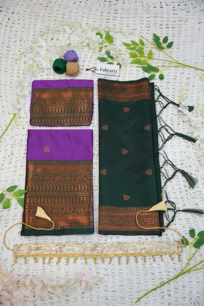 New Kids Traditional South Indian Half Saree (LavanyaKids)