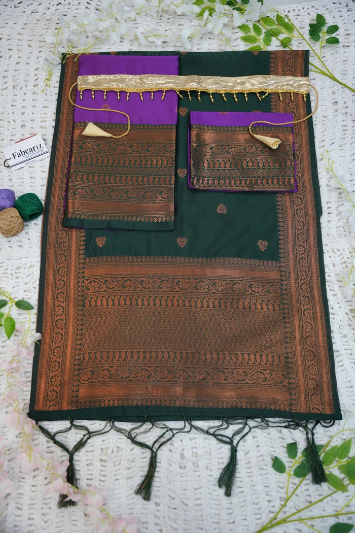 New Kids Traditional South Indian Half Saree (LavanyaKids)