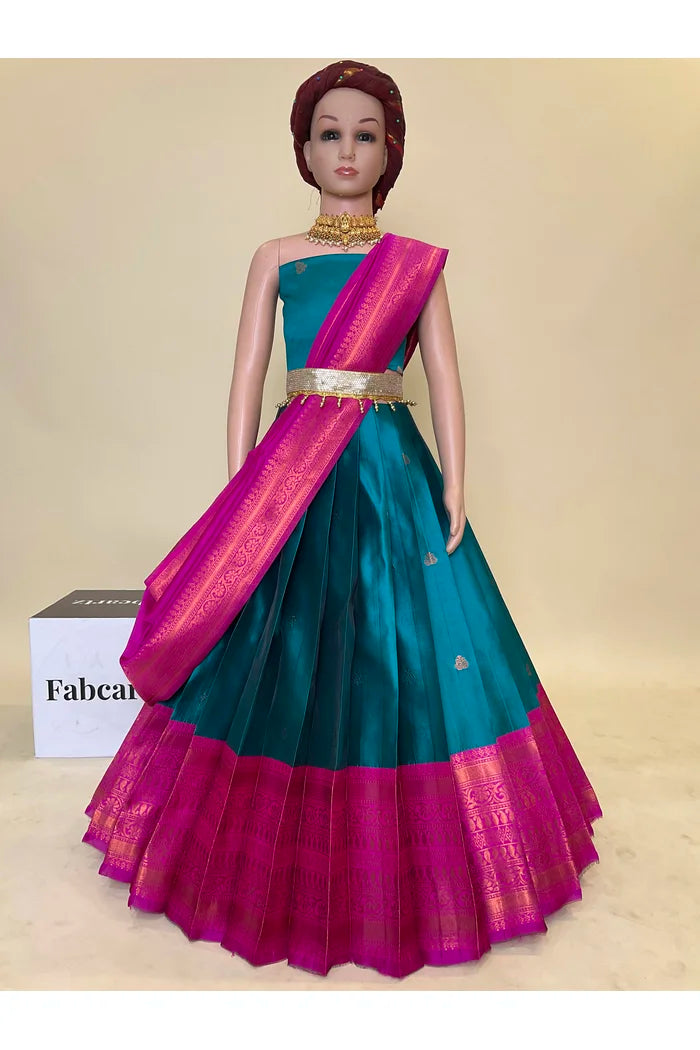 New Kids Traditional South Indian Half Saree (LavanyaKids)