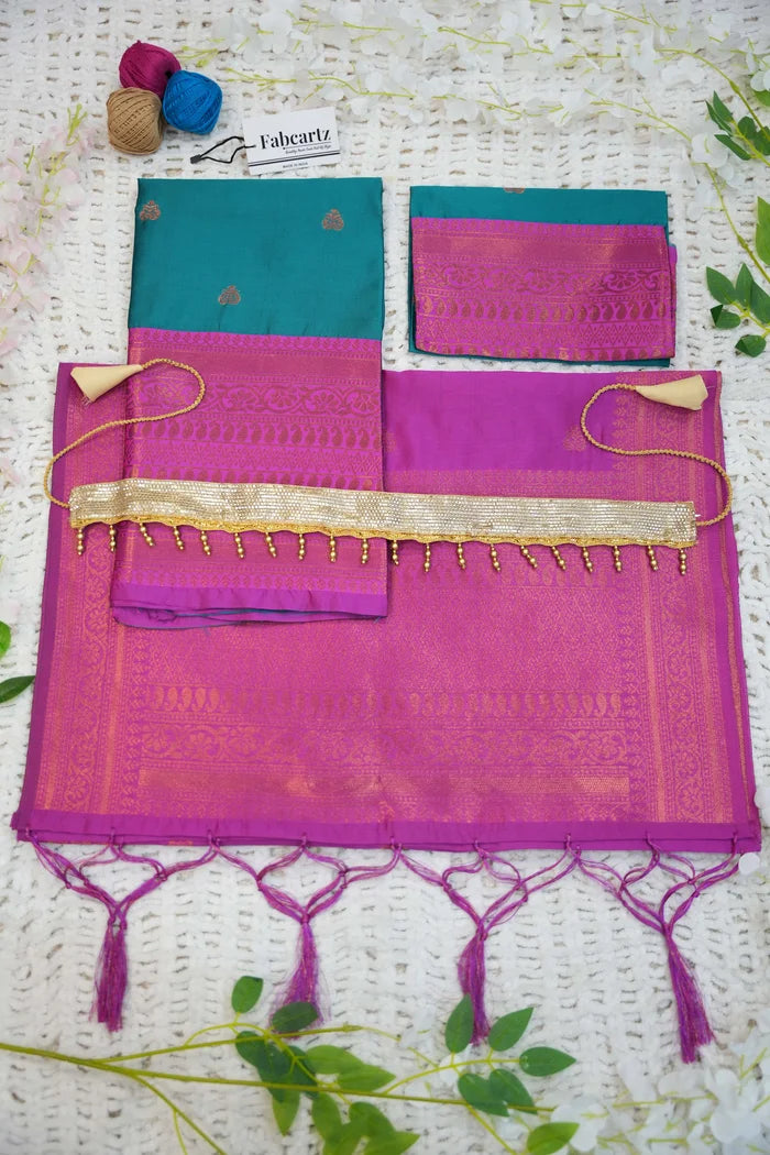 New Kids Traditional South Indian Half Saree (LavanyaKids)