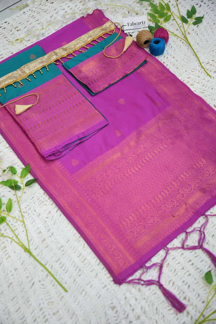 New Kids Traditional South Indian Half Saree (LavanyaKids)