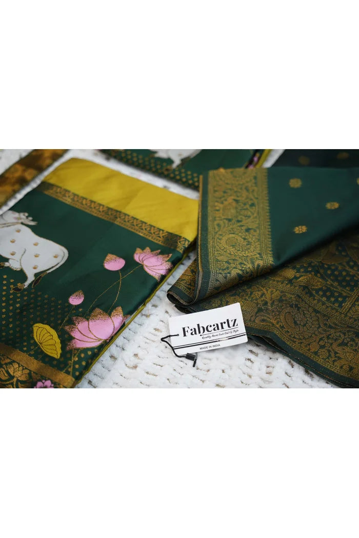 South Indian Festival Traditional Half Saree (KaamDhenu)