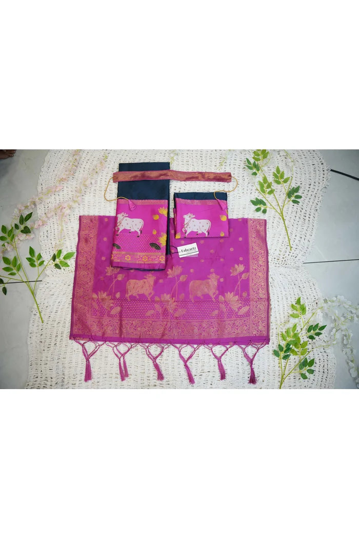 South Indian Festival Traditional Half Saree (KaamDhenu)