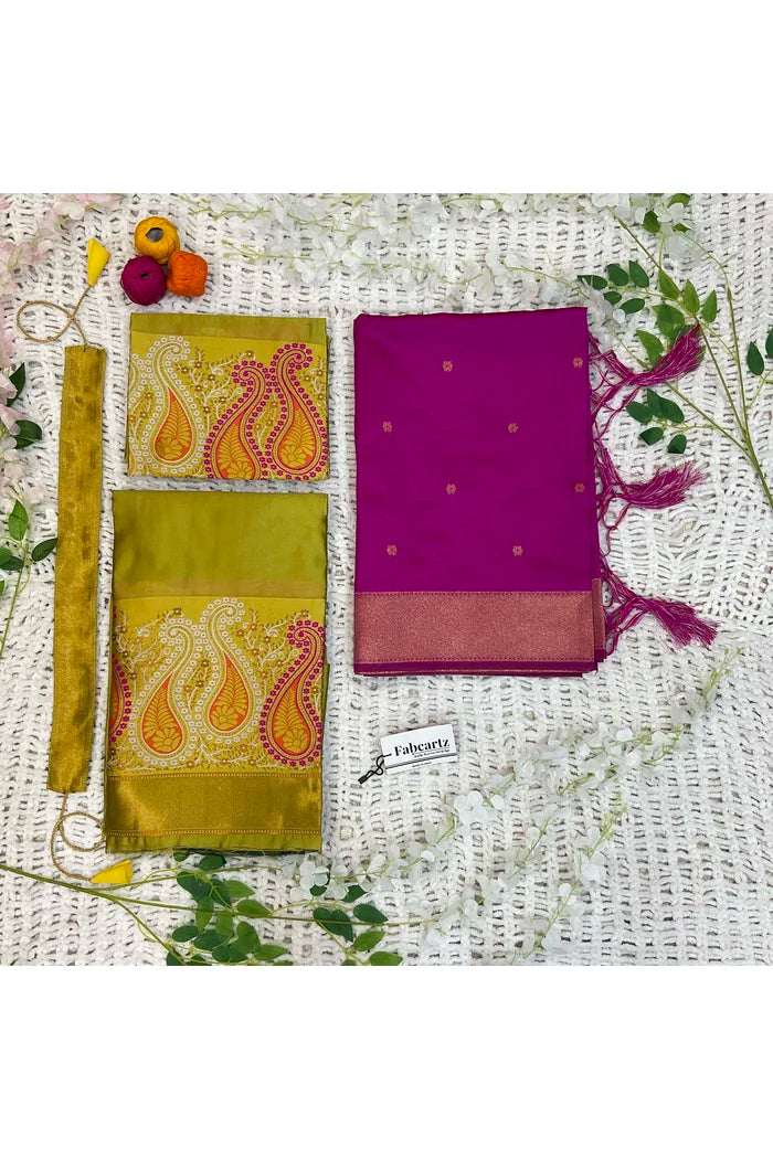 దక్షిణ భారత పండుగ సాంప్రదాయ హాఫ్ చీర(పటోలా)