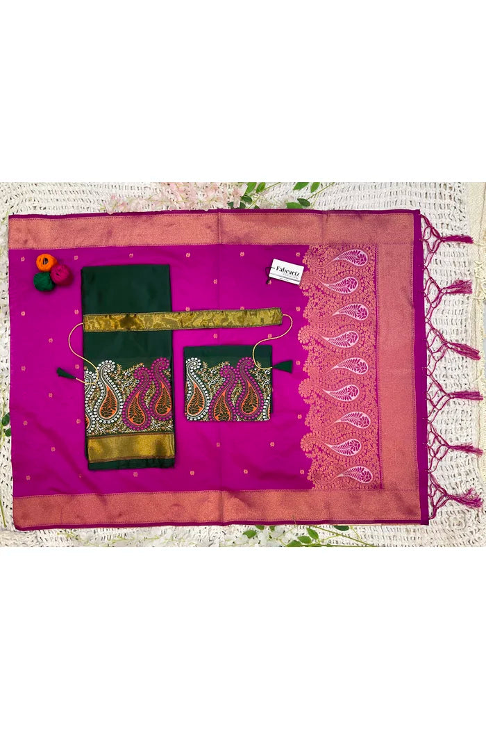 దక్షిణ భారత పండుగ సాంప్రదాయ హాఫ్ చీర(పటోలా)