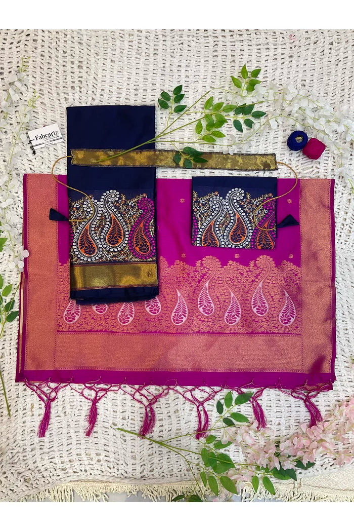 దక్షిణ భారత పండుగ సాంప్రదాయ హాఫ్ చీర(పటోలా)