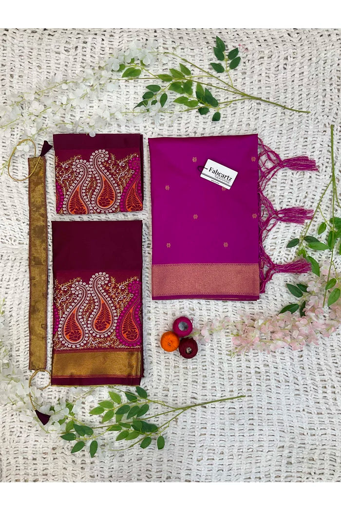 దక్షిణ భారత పండుగ సాంప్రదాయ హాఫ్ చీర(పటోలా)