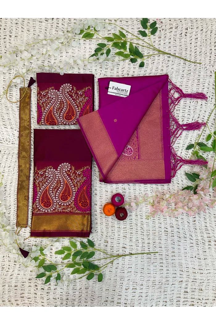 దక్షిణ భారత పండుగ సాంప్రదాయ హాఫ్ చీర(పటోలా)