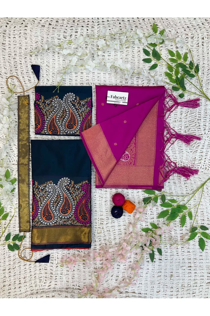 దక్షిణ భారత పండుగ సాంప్రదాయ హాఫ్ చీర(పటోలా)