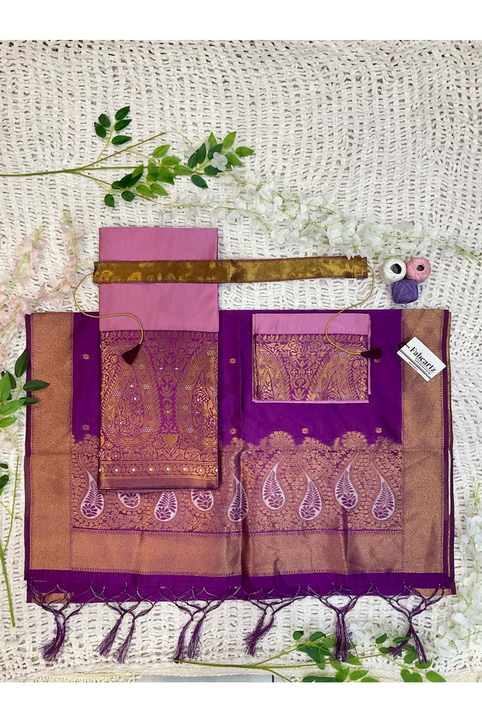 దక్షిణ భారత పండుగ సాంప్రదాయ హాఫ్ చీర(పటోలా)